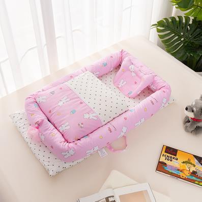 Foldable Bionic Travel Crib & Anti-Pressure Baby Mattress